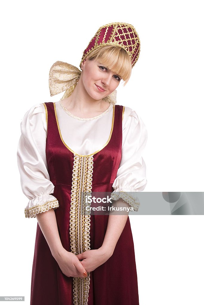 Femme en costume traditionnel russe - Photo de Adulte libre de droits