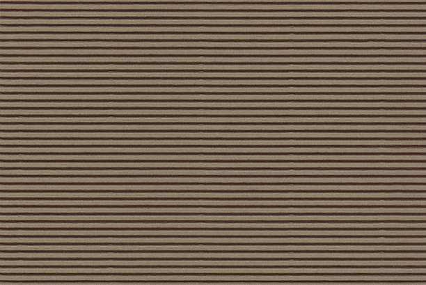 Corrugated Brown Art Board - High Resolution stock photo