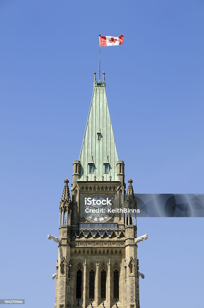 Torre Parlamento canadiano - Royalty-free América do Norte Foto de stock