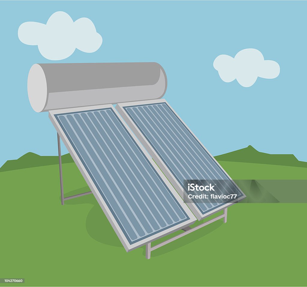 Thermical Pannello solare - arte vettoriale royalty-free di Accordo d'intesa