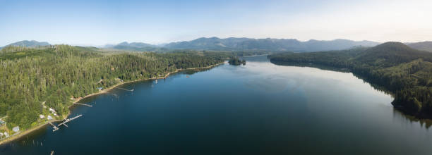 istock Aerial view of Winter Harbour, BC 1042708818