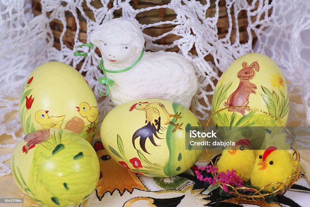 uova di Pasqua - Foto stock royalty-free di Agnello - Animale