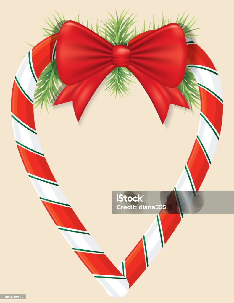 Candy Cane Christmas Background Candy Cane Christmas Background With Copy Space Backgrounds stock vector