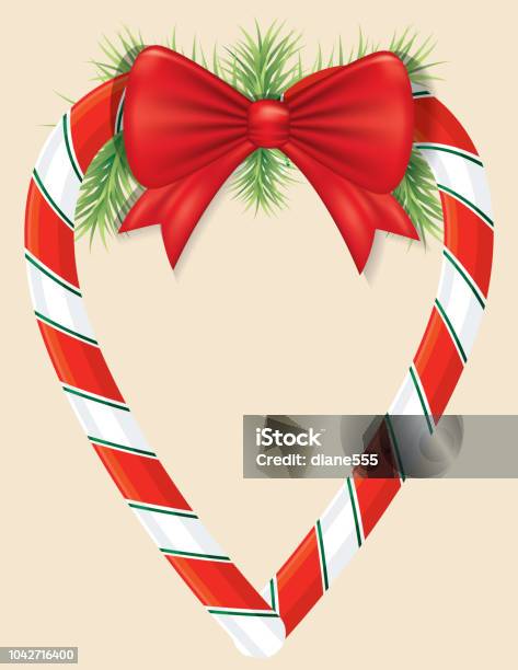 Candy Cane Christmas Background Stock Illustration - Download Image Now - Backgrounds, Candy, Candy Cane