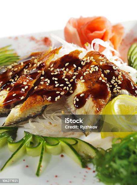 Unagi Sashimi - Fotografias de stock e mais imagens de Alga - Alga, Alimentação Saudável, Almoço