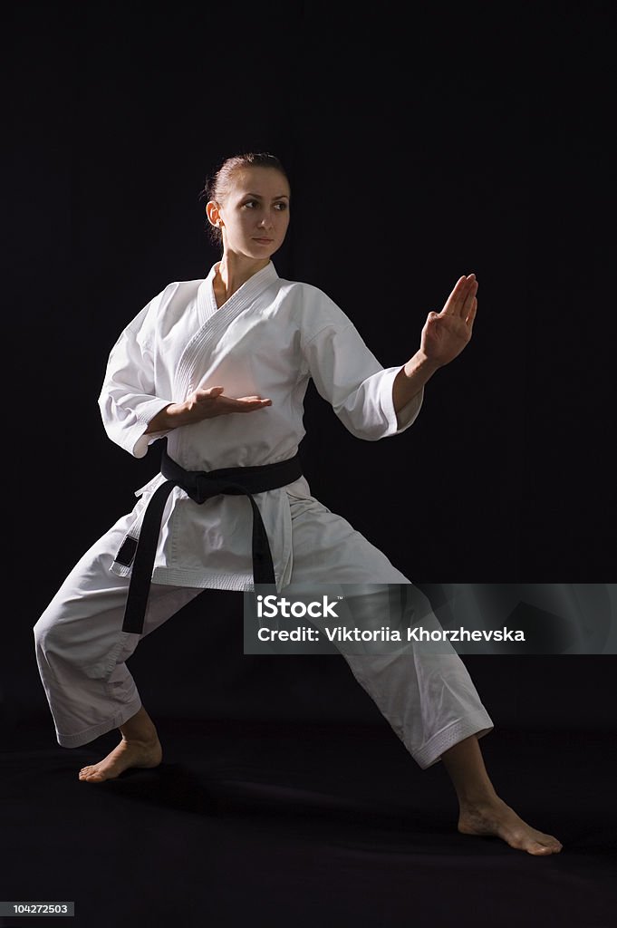 karateka Dziewczyna - Zbiór zdjęć royalty-free (Karate)