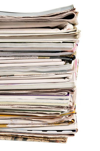 istock Stack of old newspapers and magazines 104275002