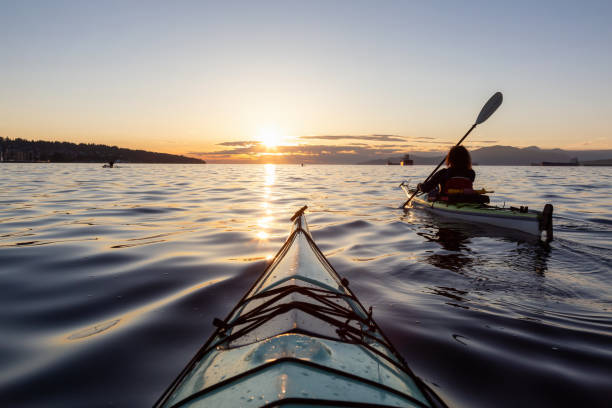 istock Sea Kayaking during a Vibrant Sunset 1042761426