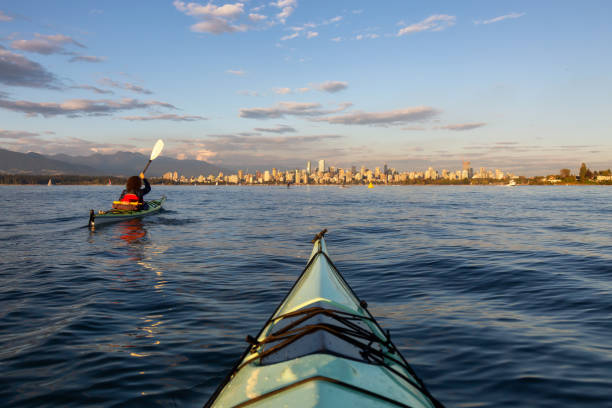 istock Sea Kayaking during a Vibrant Sunset 1042764992