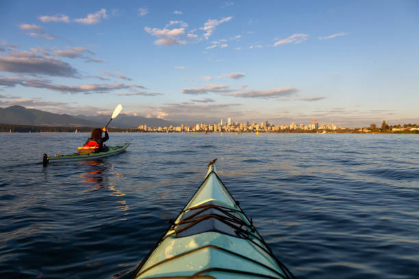 istock Sea Kayaking during a Vibrant Sunset 1042765018