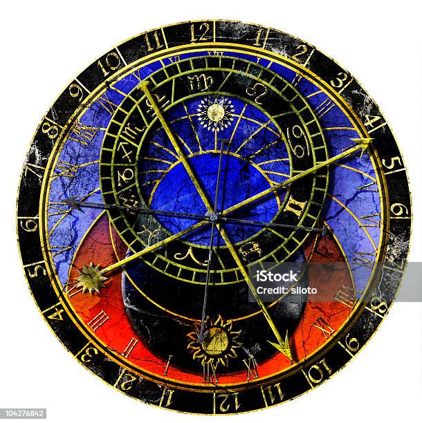 Horloge Astronomique De Style Grunge Vecteurs libres de droits et plus d'images vectorielles de Aiguille de montre - Aiguille de montre, Antique, Antiquités
