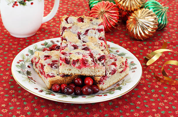Christmas Plate of Cranberry Nut Cookies