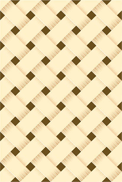Wicker texture interlocking mats stock illustrations