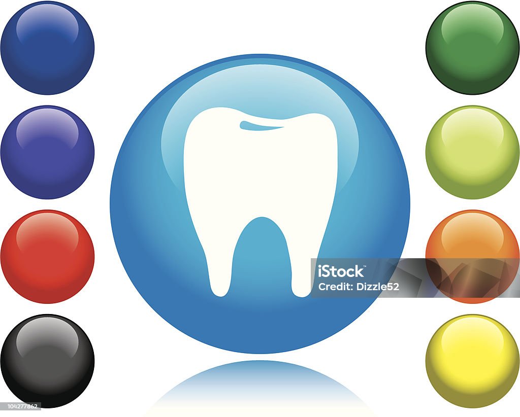 Tooth Icon  Black Color stock vector