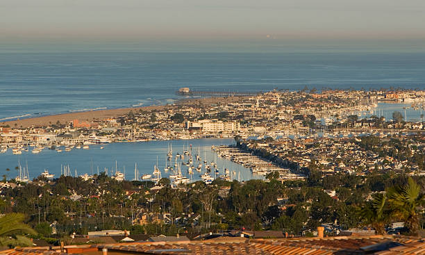 balboa pier-orange county - newport beach california orange county house - fotografias e filmes do acervo