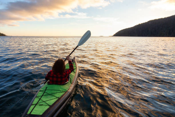 istock Ocean Kayaking during a Golden Sunset 1042779998