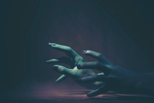 istock Halloween Ghost hand, art picture for Halloween concept 1042789306
