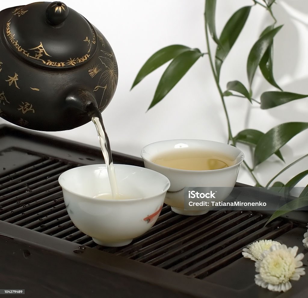 中国茶のセレモニー - カットアウトのロイヤリティフリーストックフォト