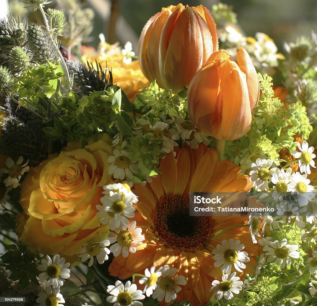 bouquet arancio - Foto stock royalty-free di Arancione