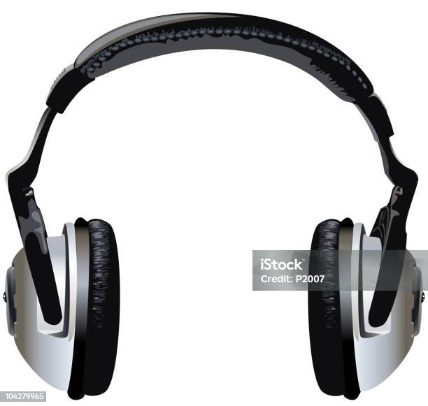 Headphone Stock Illustration - Download Image Now - Headphones, White Background, Arts Culture and Entertainment