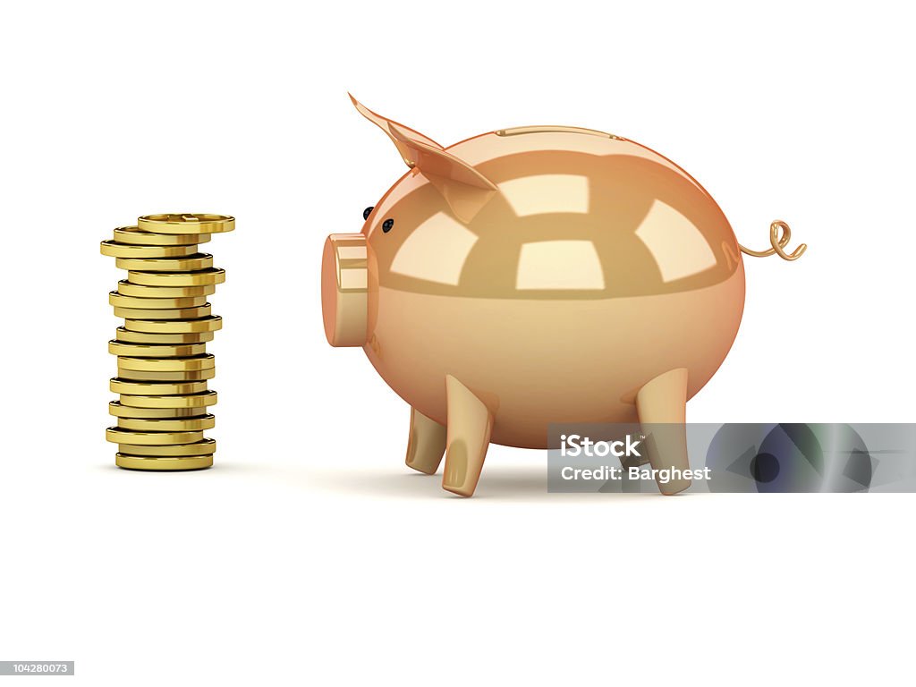 Sparschwein Geld box-Stil - Lizenzfrei Bankgeschäft Stock-Foto