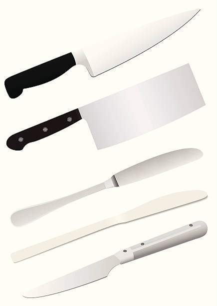 Knifes vector art illustration