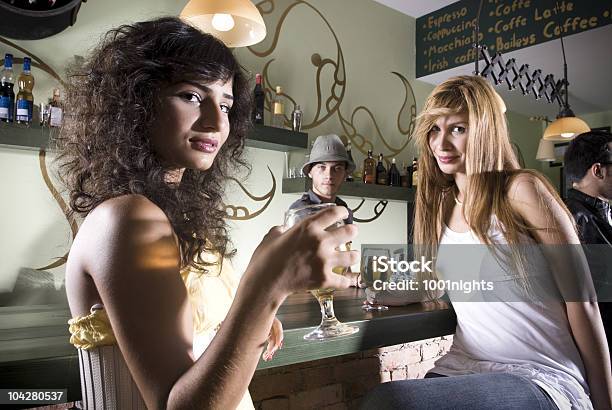 Girl In Pub Stock Photo - Download Image Now - Adult, Adults Only, Alcohol - Drink