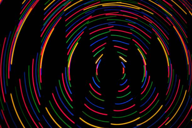 istock Light painting with christmas tree lights 1042808574