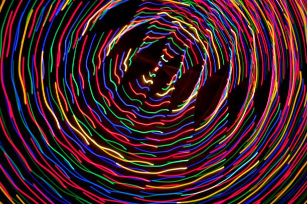 istock Light painting with christmas tree lights 1042808820