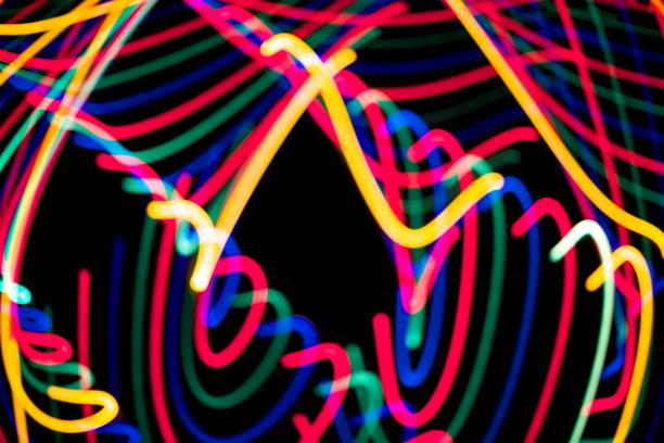 istock Light painting with christmas tree lights 1042811068
