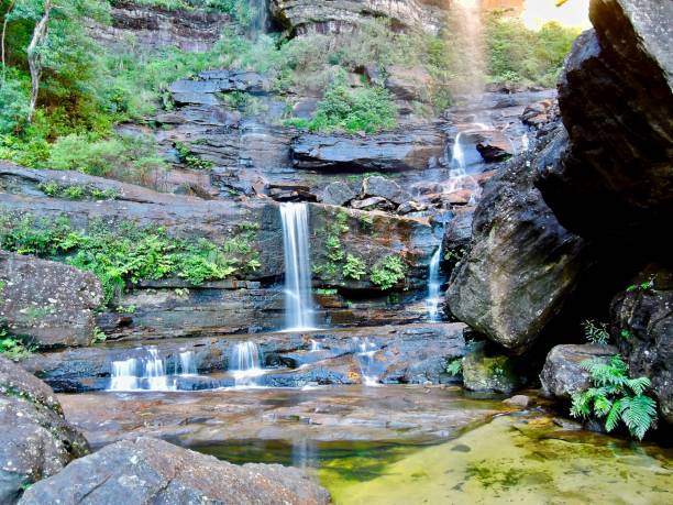 istock Small waterfall in the Blue Mountains National Park 1042811644