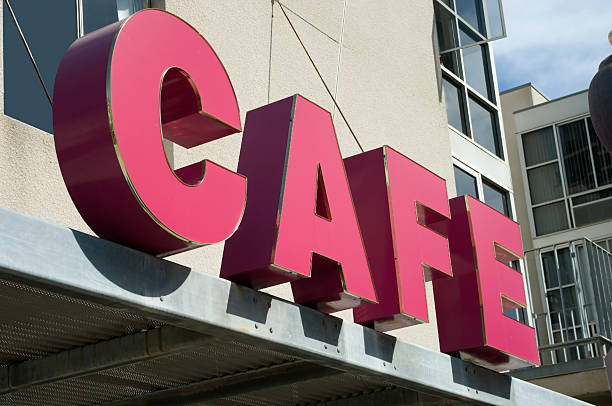 istock Coffee House Cafe Sign 104281631