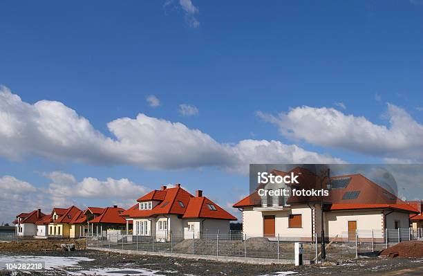 Town Buildings Stock Photo - Download Image Now - Architecture, Blue, Building Exterior