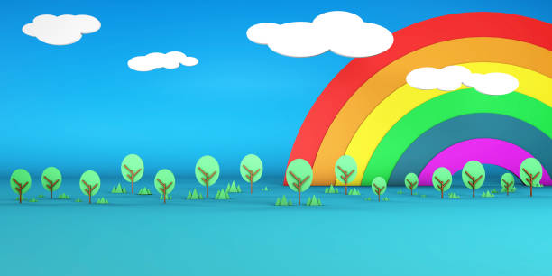 istock Cartoon Landscape 1042827994