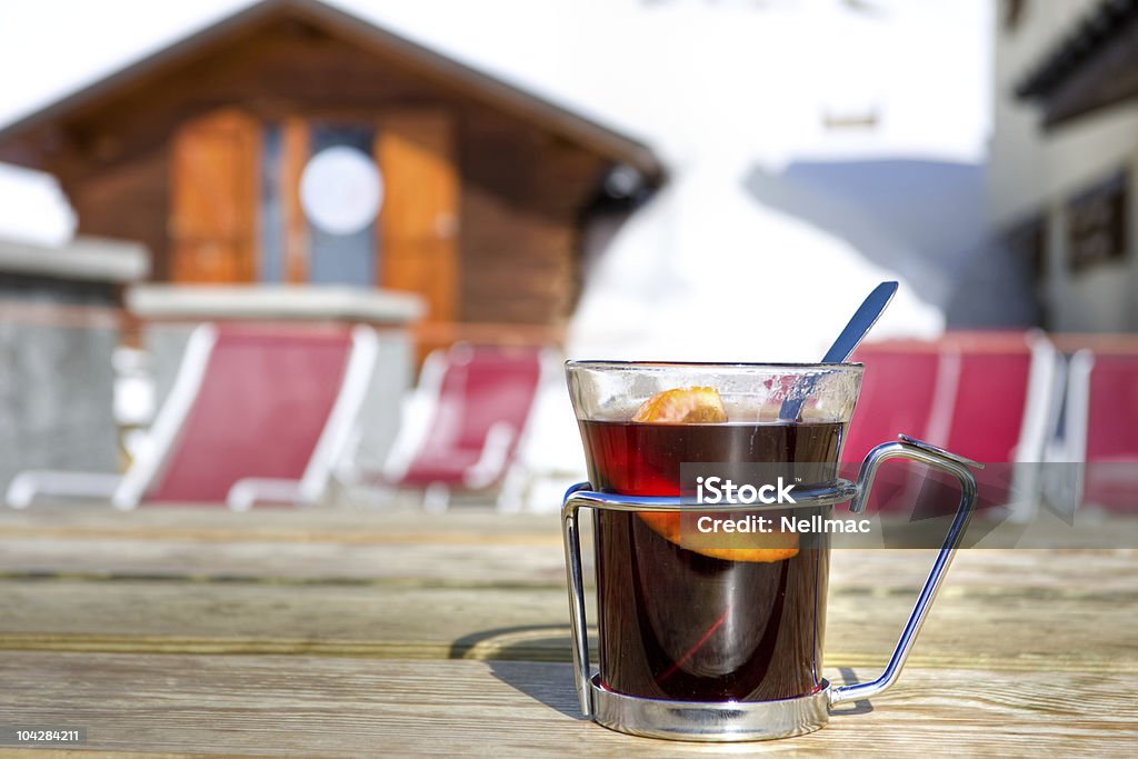 Winter Alps landscape from ski resort Val Thorens  Alcohol - Drink Stock Photo