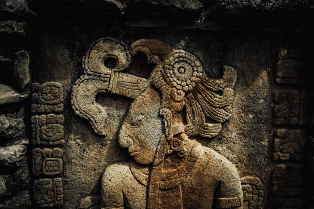 tonina ruinen, mexiko - antike kultur stock-fotos und bilder