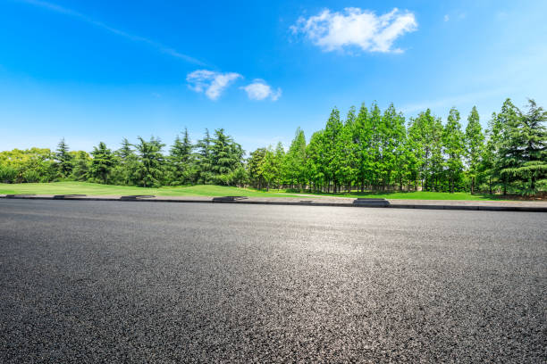 istock Asphalt highway and green forest natural scenery 1042894696