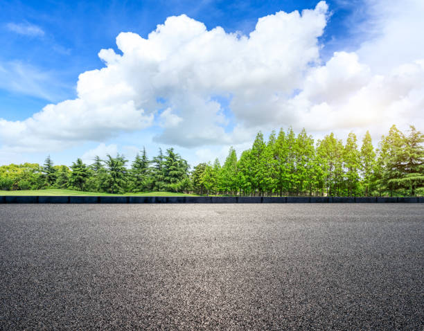istock Asphalt highway and green forest natural scenery 1042897176