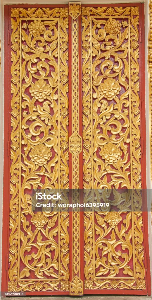Thai Window Vector Thai Temple Window Stock Photo - Download Image Now - Art, No People ...