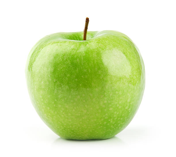 istock One green Granny Smith Apple on white background 104290571