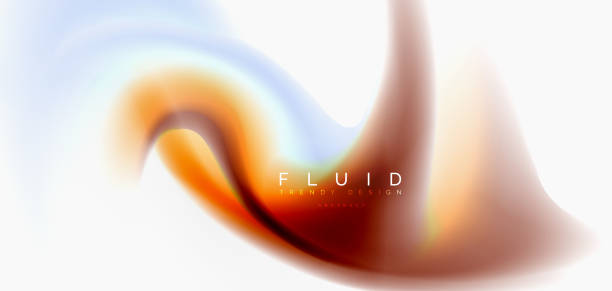 istock Mixing liquid color flow abstract background. Trendy abstract layout template for business or technology presentation, internet poster or web brochure cover, wallpaper 1042907036