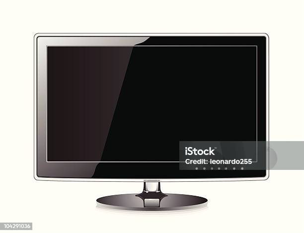 Vetores de Monitor e mais imagens de Alto - Descrição Geral - Alto - Descrição Geral, Botão - Peça de Máquina, Branco