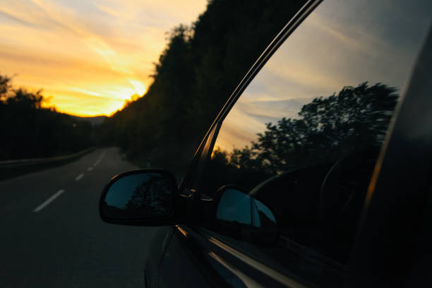 istock Sunset on the road 1042917974