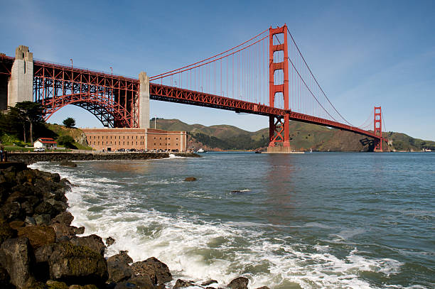 istock Golden Gate Bridge and Rocky Shores 104292119