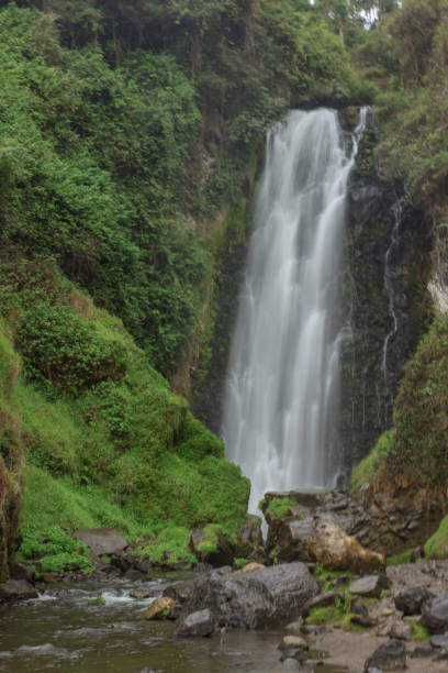 peguche waterfall in otavalo, ecuador