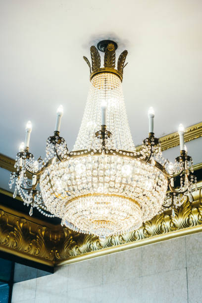 istock Beautiful luxury chandelier decoration interior 1042924292