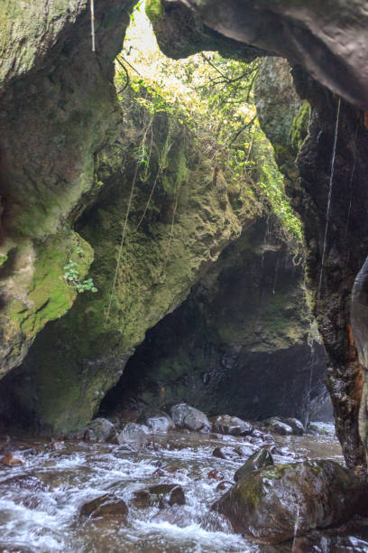 peguche waterfall in otavalo, ecuador