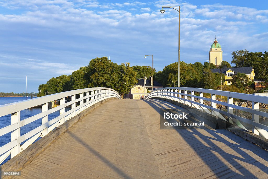 Ponte da Ilha Sveaborg em Helsinki, Finlândia - Royalty-free Ponte Foto de stock