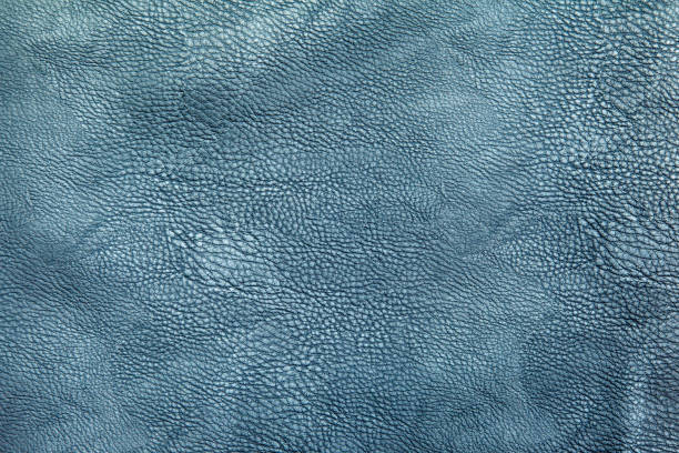 istock blue leather upholstery for furniture 1042942344