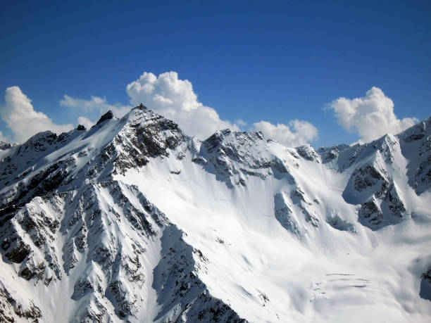 istock Mountain under the blue sky and the clouds 1042948584